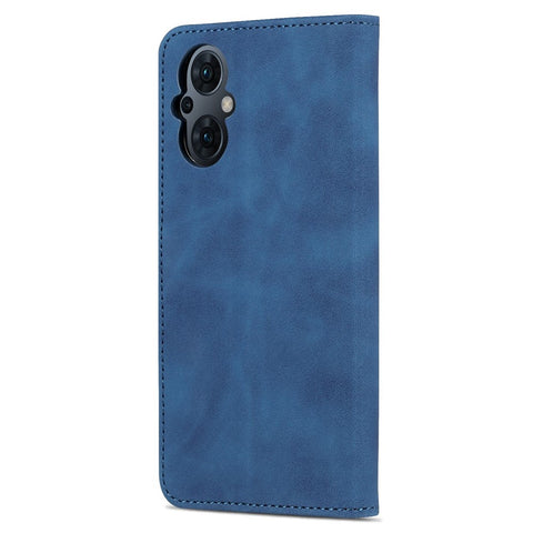 AZNS For Oppo Reno8 Lite 5G Drop-proof Phone Wallet Case Stand PU Leather Phone Cover with Soft TPU Inner Card Holder