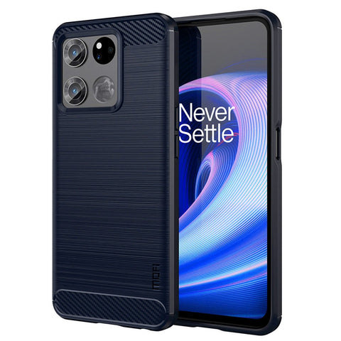 MOFI JK TPU Series-1 for OnePlus Ace Racing 5G Anti-dust Soft TPU Cell Phone Case Brushed Surface Carbon Fiber Phone Shell