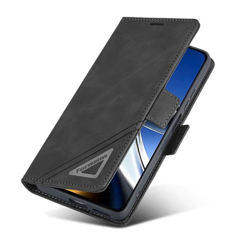 FORWENW F3-Series For Xiaomi Poco X4 Pro 5G Anti-scratch PU Leather Phone Case Wallet Stand Drop-proof Mobile Phone Flip Cover