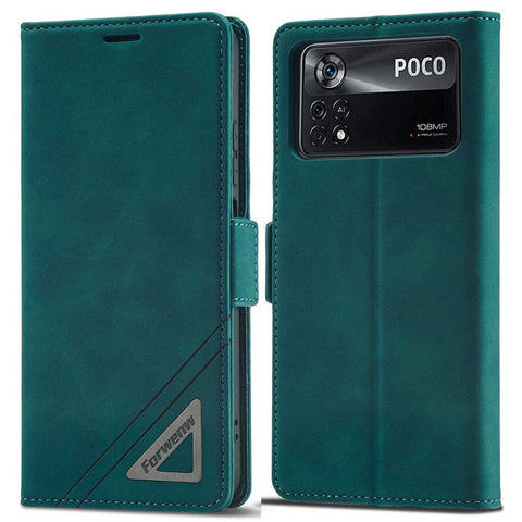 FORWENW F3-Series For Xiaomi Poco X4 Pro 5G Anti-scratch PU Leather Phone Case Wallet Stand Drop-proof Mobile Phone Flip Cover