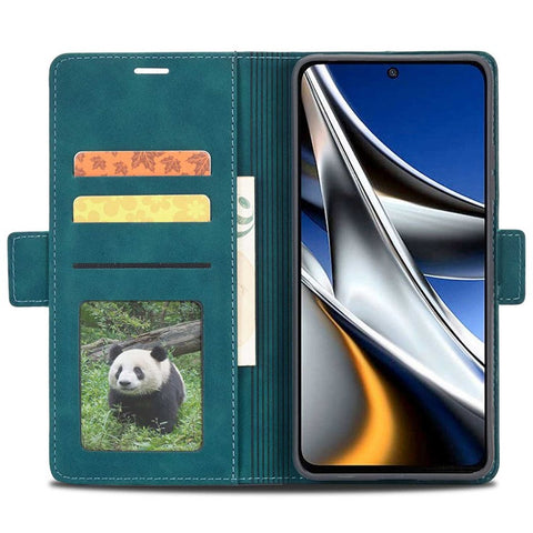 FORWENW F3-Series For Xiaomi Poco M4 Pro 4G Shockproof Flip Wallet Case PU Leather Phone Protective Cover with Stand