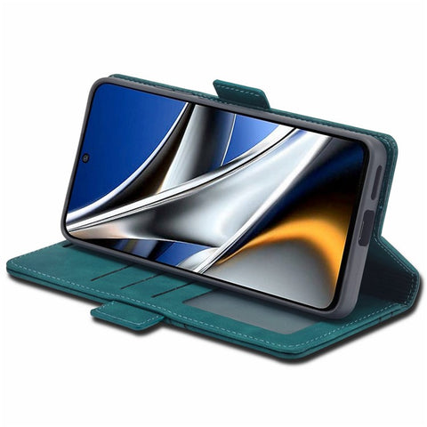 FORWENW F3-Series For Xiaomi Poco M4 Pro 4G Shockproof Flip Wallet Case PU Leather Phone Protective Cover with Stand