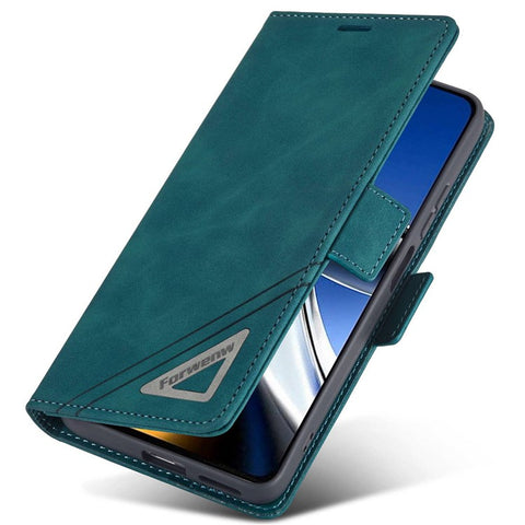 FORWENW F3-Series For Xiaomi Poco M4 Pro 4G Shockproof Flip Wallet Case PU Leather Phone Protective Cover with Stand