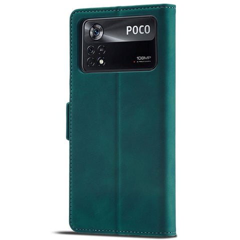 FORWENW F3-Series For Xiaomi Poco M4 Pro 4G Shockproof Flip Wallet Case PU Leather Phone Protective Cover with Stand