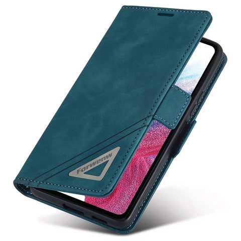 FORWENW F3-Series For Samsung Galaxy A33 5G Scratch-resistant Wallet Style Case PU Leather Flip Protective Phone Shell with Stand