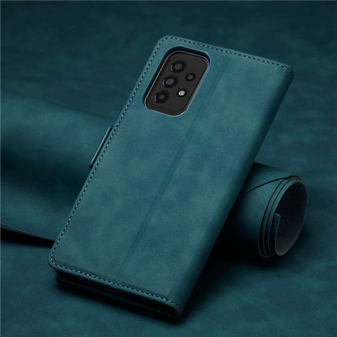 FORWENW F3-Series For Samsung Galaxy A33 5G Scratch-resistant Wallet Style Case PU Leather Flip Protective Phone Shell with Stand