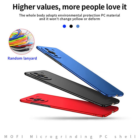 MOFI JK PC Series-1 Shield for Huawei nova 10 4G Matte Hard PC Back Case Anti-shock Protector Phone Shell with Strap