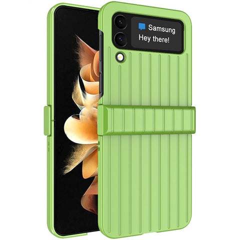 IMAK JS-3 Series Suitcase Style for Samsung Galaxy Z Flip4 5G Hinge Design Anti-fall Hard PC Phone Cover