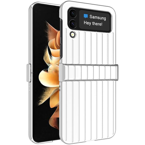IMAK JS-3 Series Suitcase Style for Samsung Galaxy Z Flip4 5G Hinge Design Anti-fall Hard PC Phone Cover