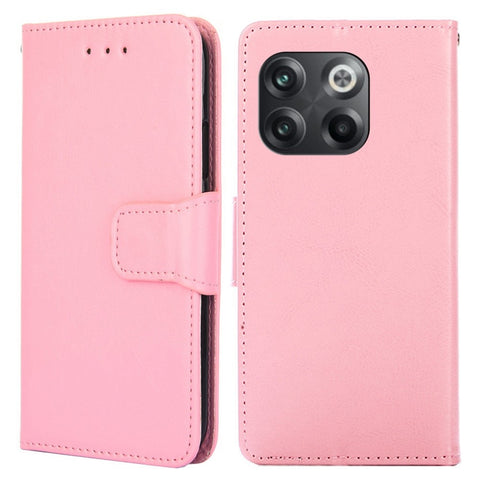 For OnePlus 10T 5G / Ace Pro 5G Texture PU Leather Wallet Flip Case Folio Book Design Magnetic Closure Stand Protective Cover