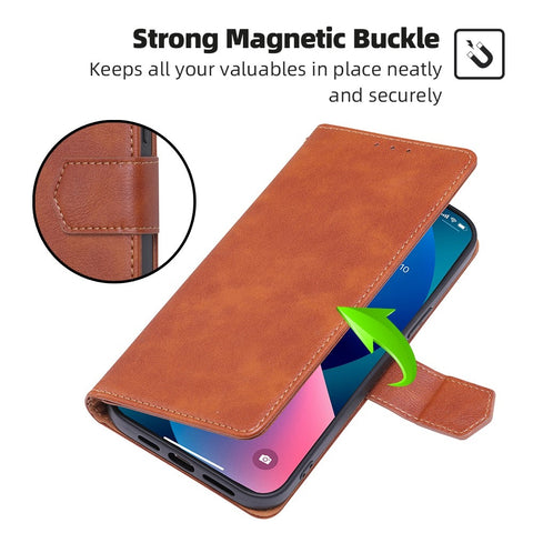 For OnePlus 10T 5G / Ace Pro 5G Anti-drop Phone Case Cowhide Texture RFID Blocking PU Leather Phone Cover with Wallet Stand