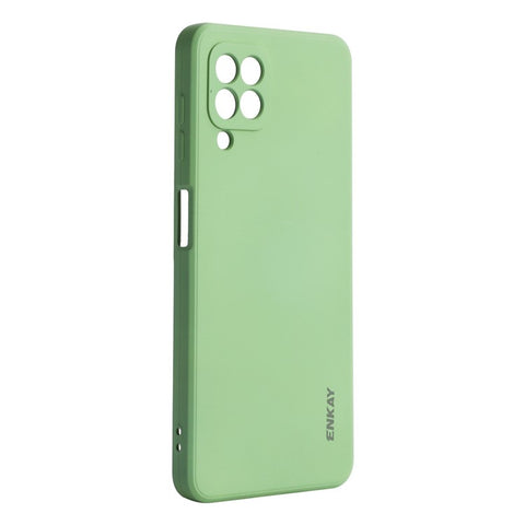 ENKAY HAT PRINCE For Samsung Galaxy M53 5G Anti-drop Silicone Phone Case Straight Edge Liquid Precise Cutout Lens Protection Back Cover
