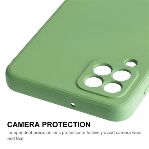 ENKAY HAT PRINCE For Samsung Galaxy M53 5G Anti-drop Silicone Phone Case Straight Edge Liquid Precise Cutout Lens Protection Back Cover