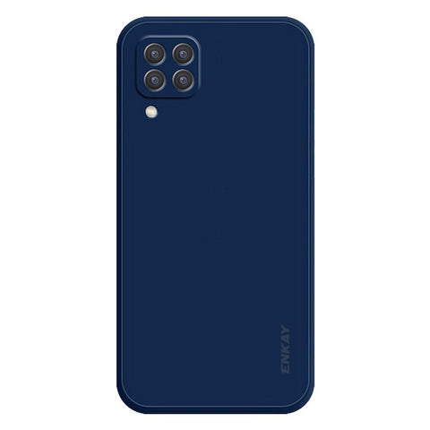 ENKAY HAT PRINCE For Samsung Galaxy M53 5G Anti-drop Silicone Phone Case Straight Edge Liquid Precise Cutout Lens Protection Back Cover