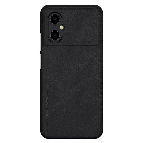 NILLKIN Qin Series for Xiaomi Poco M4 5G Anti-scratch Phone Case Shockproof PU Leather Folio Flip Phone Cover Card Holder