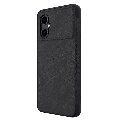 NILLKIN Qin Series for Xiaomi Poco M4 5G Anti-scratch Phone Case Shockproof PU Leather Folio Flip Phone Cover Card Holder