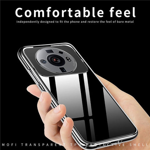 MOFI For Xiaomi 12S Ultra 5G Ultra Slim Anti-fall Fexlible TPU Phone Case Drop-proof Transparent Mobile Phone Back Cover