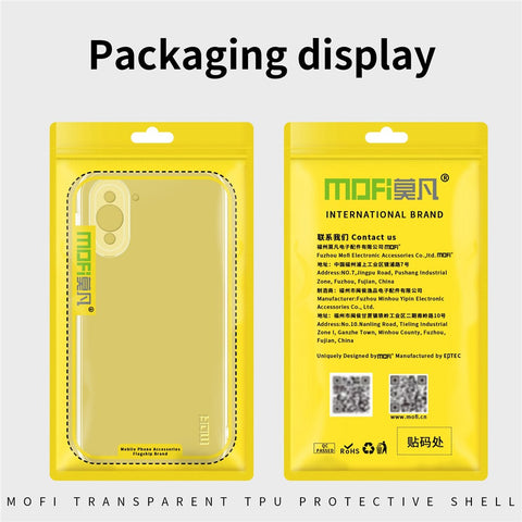 MOFI For Huawei nova 10 4G Ultra Slim Anti-shock Fexlible TPU Phone Case Anti-scratch Transparent Mobile Phone Back Cover