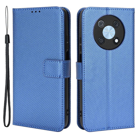 Phone Case For Huawei nova Y90 4G / Enjoy 50 Pro 4G, Full Protection Diamond Texture PU Leather Cell Phone Wallet Cover with Strap