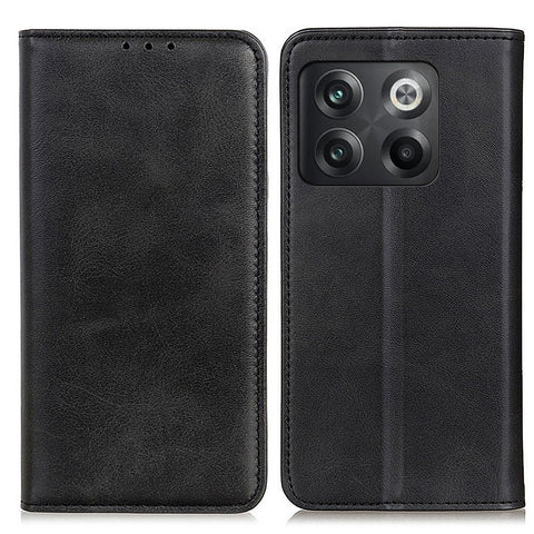 For OnePlus 10T 5G / Ace Pro 5G Split Leather Folio Flip Cover Folding Stand Magnetic Absorption Wallet Case