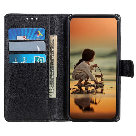 For OnePlus 10T 5G / Ace Pro 5G Litchi Texture Wallet Flip Case PU Leather  Stand Magnetic Closure Protective Cover