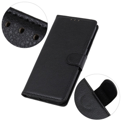 For OnePlus 10T 5G / Ace Pro 5G Litchi Texture Wallet Flip Case PU Leather  Stand Magnetic Closure Protective Cover