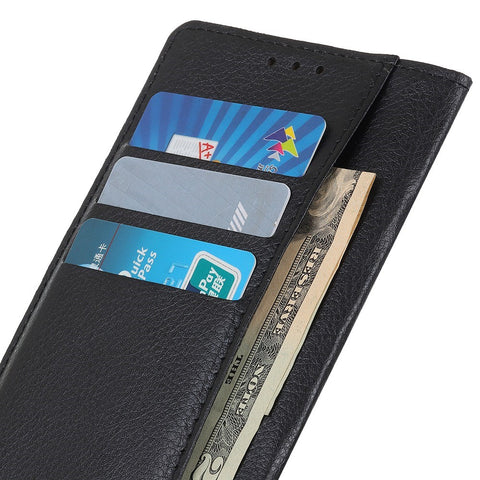 For OnePlus 10T 5G / Ace Pro 5G Litchi Texture Wallet Flip Case PU Leather  Stand Magnetic Closure Protective Cover