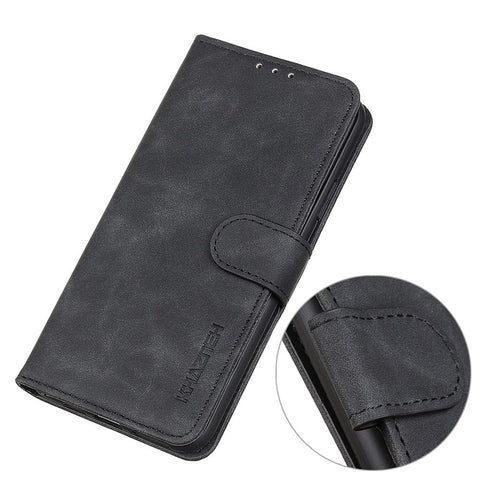 KHAZNEH for Huawei nova Y90 4G Shockproof Vintage PU Leather Cover Wallet Stand Protective Phone Case