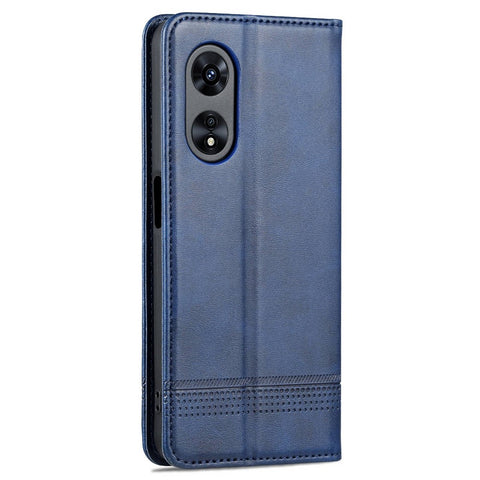 AZNS Full Protection PU Leather Case for Oppo A97 5G Magnetic Closure Wallet Stand Case Anti-scratch Flip Cover