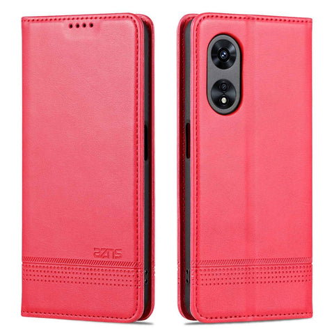 AZNS Full Protection PU Leather Case for Oppo A97 5G Magnetic Closure Wallet Stand Case Anti-scratch Flip Cover