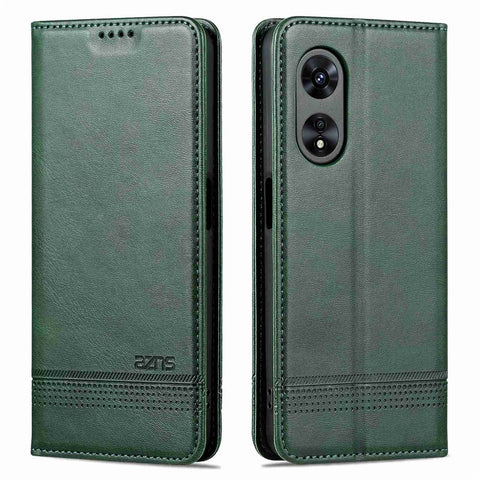AZNS Full Protection PU Leather Case for Oppo A97 5G Magnetic Closure Wallet Stand Case Anti-scratch Flip Cover