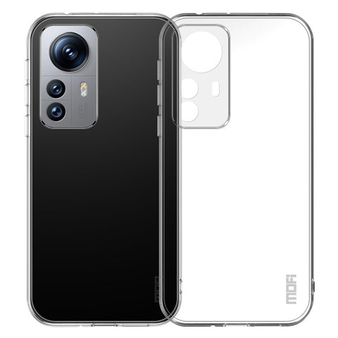 MOFI Transparent Phone Case For Xiaomi 12X 5G / 12 5G / 12S 5G, Non-Yellowing Soft TPU Scratch-resistant Mobile Phone Back Cover