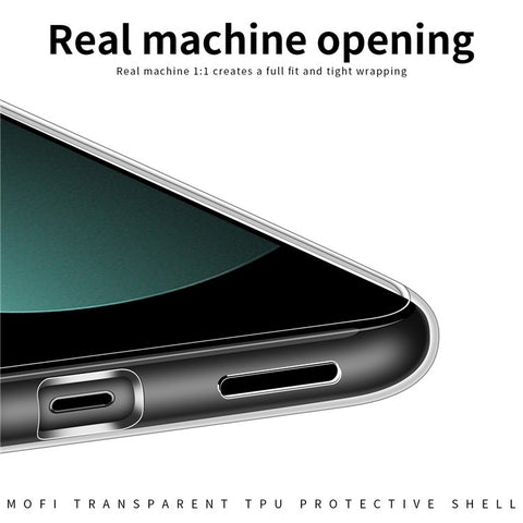 MOFI Transparent Phone Case For Xiaomi 12X 5G / 12 5G / 12S 5G, Non-Yellowing Soft TPU Scratch-resistant Mobile Phone Back Cover