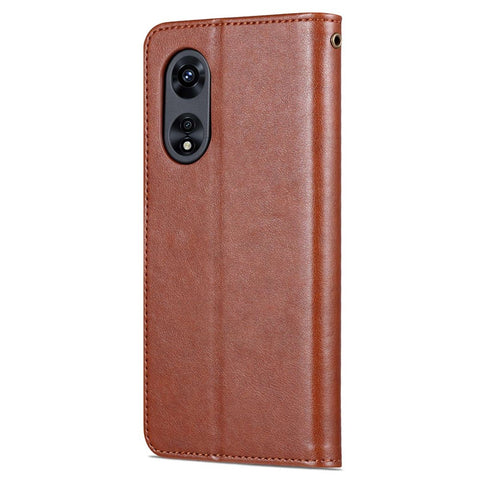 AZNS Anti-fall Flip Wallet Case for Oppo A97 5G, Full Protection PU Leather Phone Cover Shell with Adjustable Stand