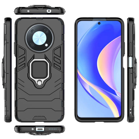 Protective Case for Huawei nova Y90 4G / Enjoy 50 Pro 4G Hard PC + TPU Scratch-resistant Back Shell with Finger Ring Kickstand