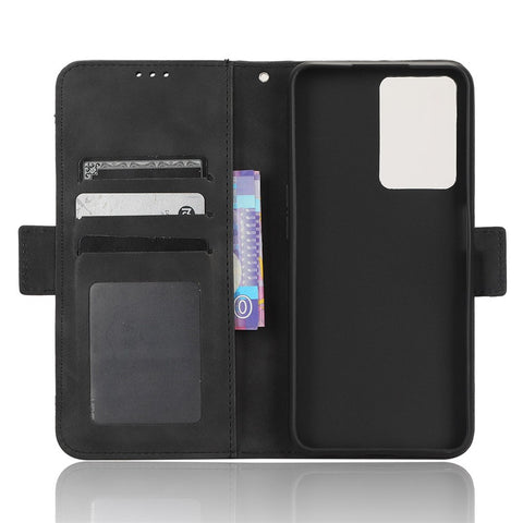 Anti-scratch Phone Cover For Oppo A57 4G / A57s 4G / A57 (CPH2387) (Taiwan Version) PU Leather Phone Flip Wallet Case with Multiple Card Slots