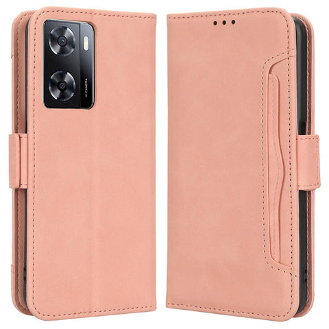 Anti-scratch Phone Cover For Oppo A57 4G / A57s 4G / A57 (CPH2387) (Taiwan Version) PU Leather Phone Flip Wallet Case with Multiple Card Slots