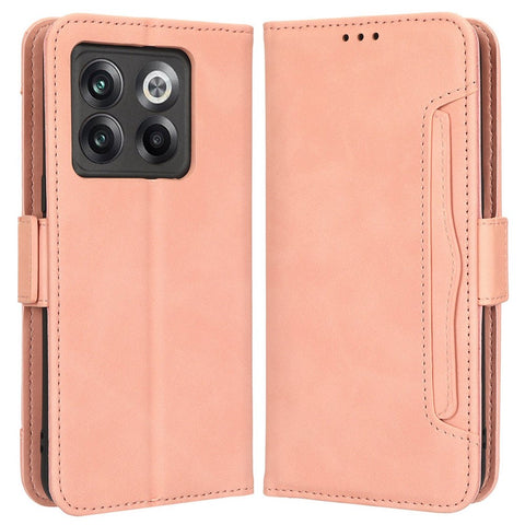 Shockproof Phone Cover For OnePlus 10T 5G / Ace Pro 5G, PU Leather Flip Wallet Case with Multiple Card Slots