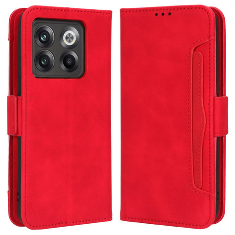 Shockproof Phone Cover For OnePlus 10T 5G / Ace Pro 5G, PU Leather Flip Wallet Case with Multiple Card Slots