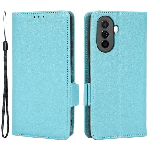 Shockproof Phone Case For Huawei nova Y70 4G / nova Y70 Plus 4G / Enjoy 50 4G, Litchi Texture PU Leather Dual Magnetic Clasp Wallet Cover Stand