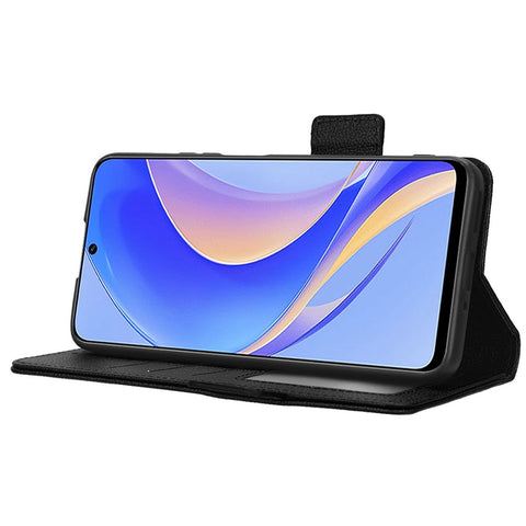 Litchi Texture Phone Cover For Huawei nova Y90 4G / Enjoy 50 Pro 4G, Scratch-resistant PU Leather Dual Magnetic Clasp Phone Wallet Stand Case