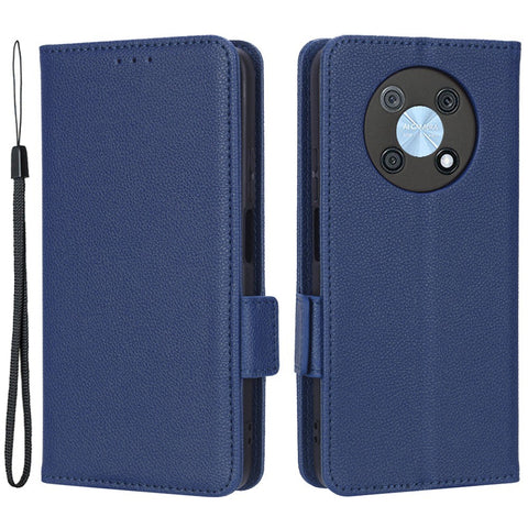 Litchi Texture Phone Cover For Huawei nova Y90 4G / Enjoy 50 Pro 4G, Scratch-resistant PU Leather Dual Magnetic Clasp Phone Wallet Stand Case