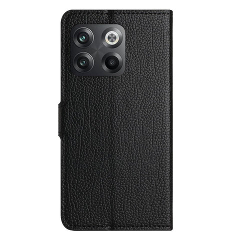 For OnePlus 10T 5G / Ace Pro 5G Litchi Texture PU Leather Phone Case Stand Anti-scratch Wallet Cover Protective Phone Shell