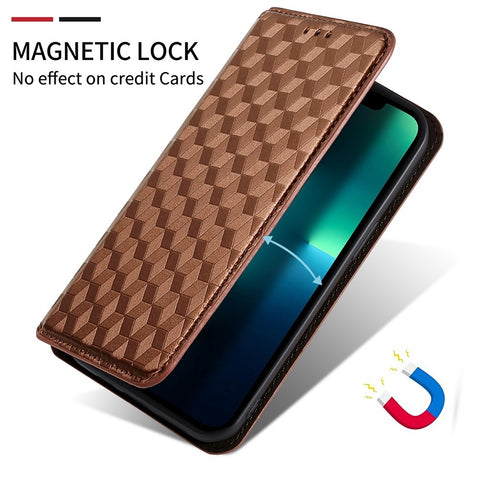 Wallet Cover for OnePlus 10T 5G / Ace Pro 5G, Flip PU Leather Stand Imprinting Rhombus Pattern Phone Case