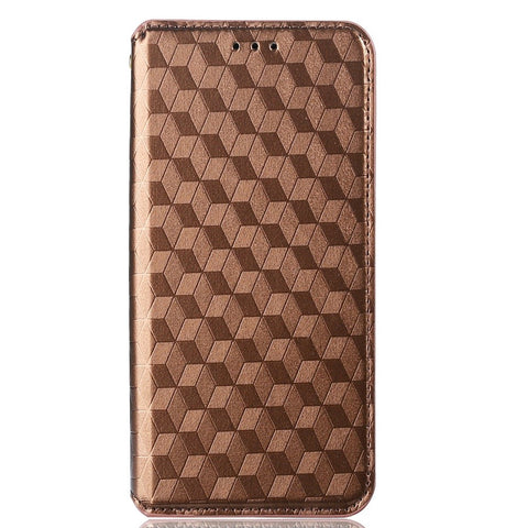 Wallet Cover for OnePlus 10T 5G / Ace Pro 5G, Flip PU Leather Stand Imprinting Rhombus Pattern Phone Case