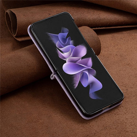 BINFEN COLOR Phone Case for Samsung Galaxy Z Flip4 5G, Imprinted Rhombus Pattern Protective Phone Cover