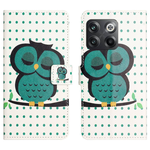 For OnePlus 10T 5G / Ace Pro 5G Pattern Printing Magnetic PU Leather Case Stand Wallet Function Anti-wear Shell