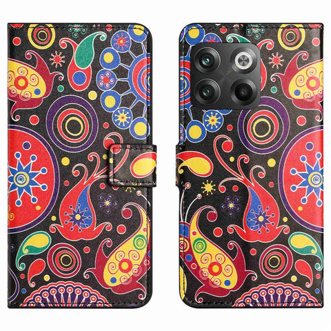 For OnePlus 10T 5G / Ace Pro 5G Pattern Printing Magnetic PU Leather Case Stand Wallet Function Anti-wear Shell