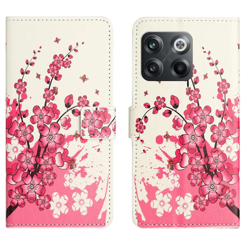 For OnePlus 10T 5G / Ace Pro 5G Pattern Printing Magnetic PU Leather Case Stand Wallet Function Anti-wear Shell