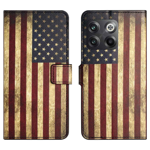 For OnePlus 10T 5G / Ace Pro 5G Pattern Printing Magnetic PU Leather Case Stand Wallet Function Anti-wear Shell